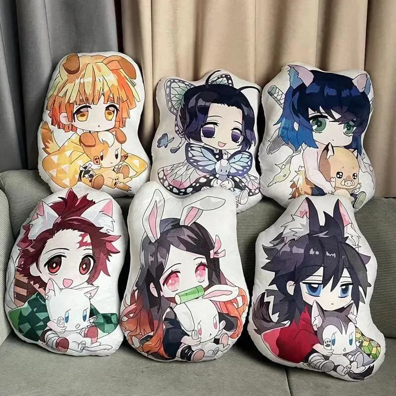 Cuscino Peluche Anime Demon Slayer, Giyu Tomioka, Decorazione per la Casa, Regalo di Compleanno Creativo per Ragazze