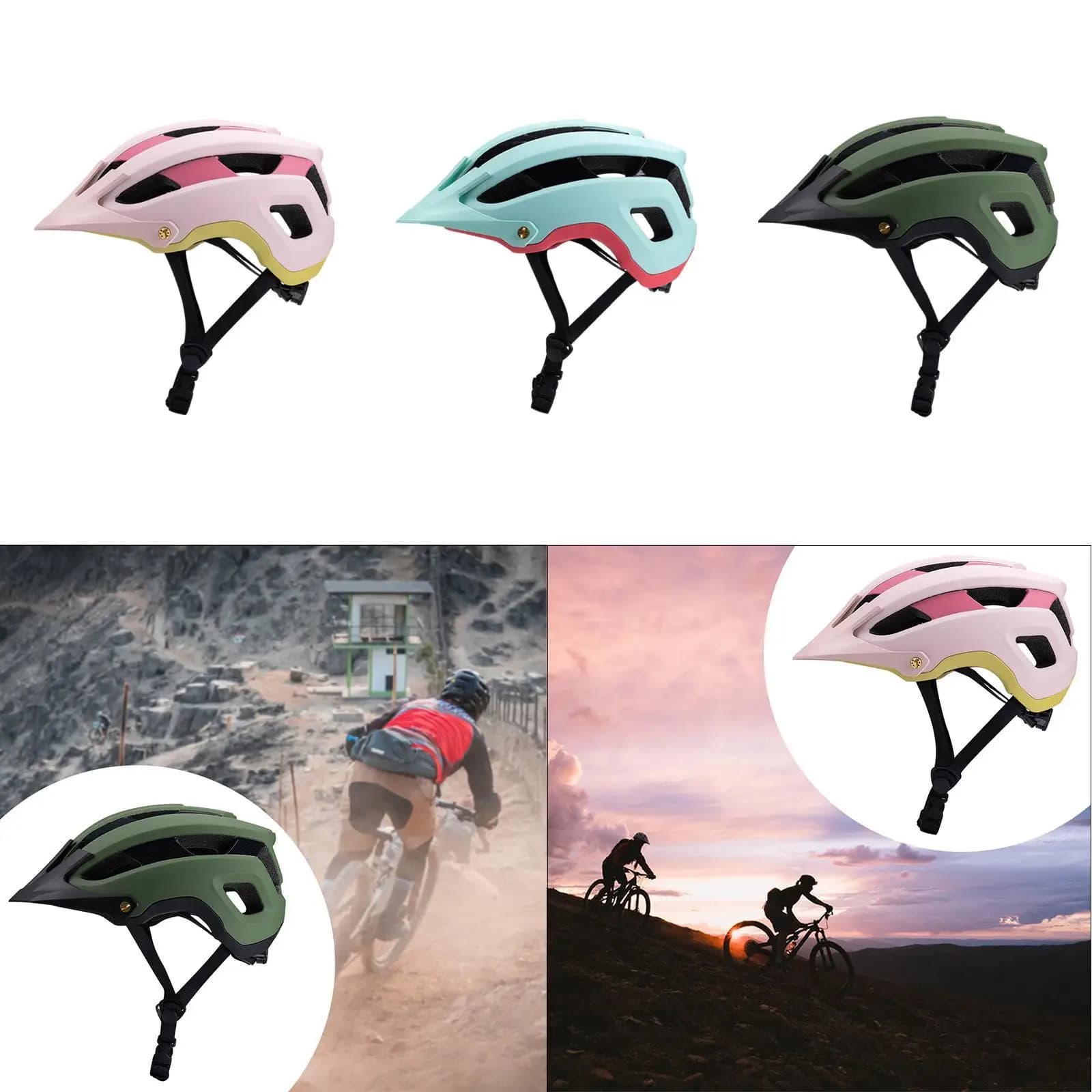 Bike Helmet Equipment Portable Ventilation Detachable Padded Breathable Cap Hat for Outdoor Sports Biking Skating Skateboard Men