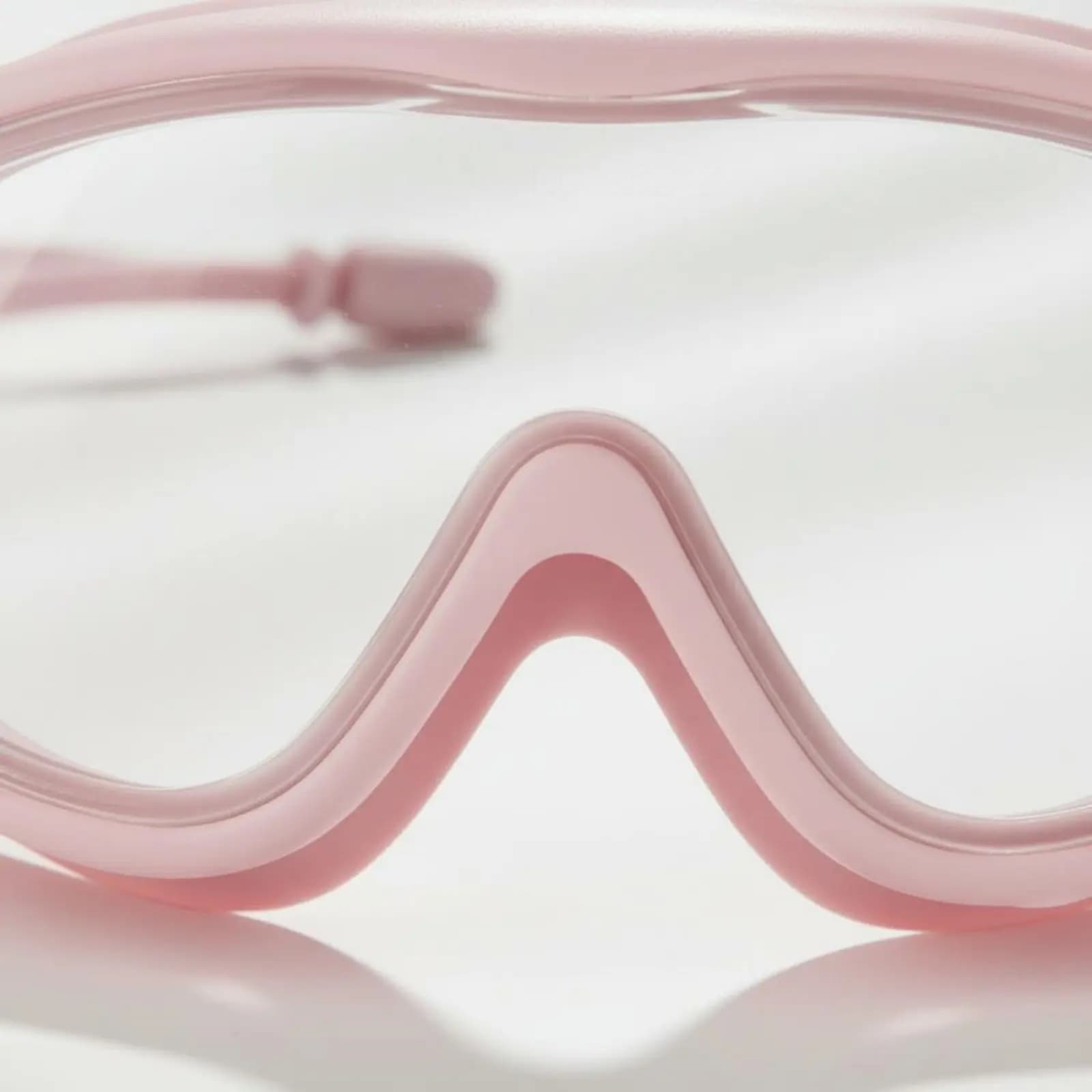 Occhialini da Nuoto con Tappi per le Orecchie, Ampia Visuale, Montatura Grande, Comodi e Adatti per Adulti