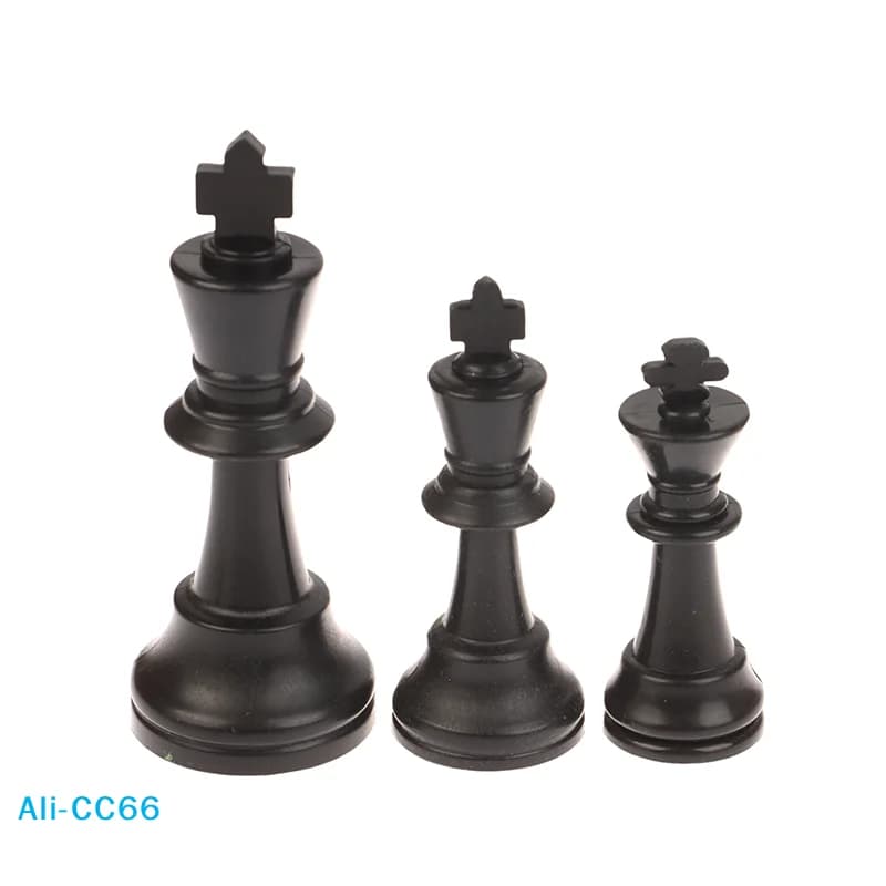Set di Scacchi Medievali, Altezza Re 95mm 75mm 65mm, Set di Scacchi Medievali Senza Scacchiera, 32 Pezzi per Giocare