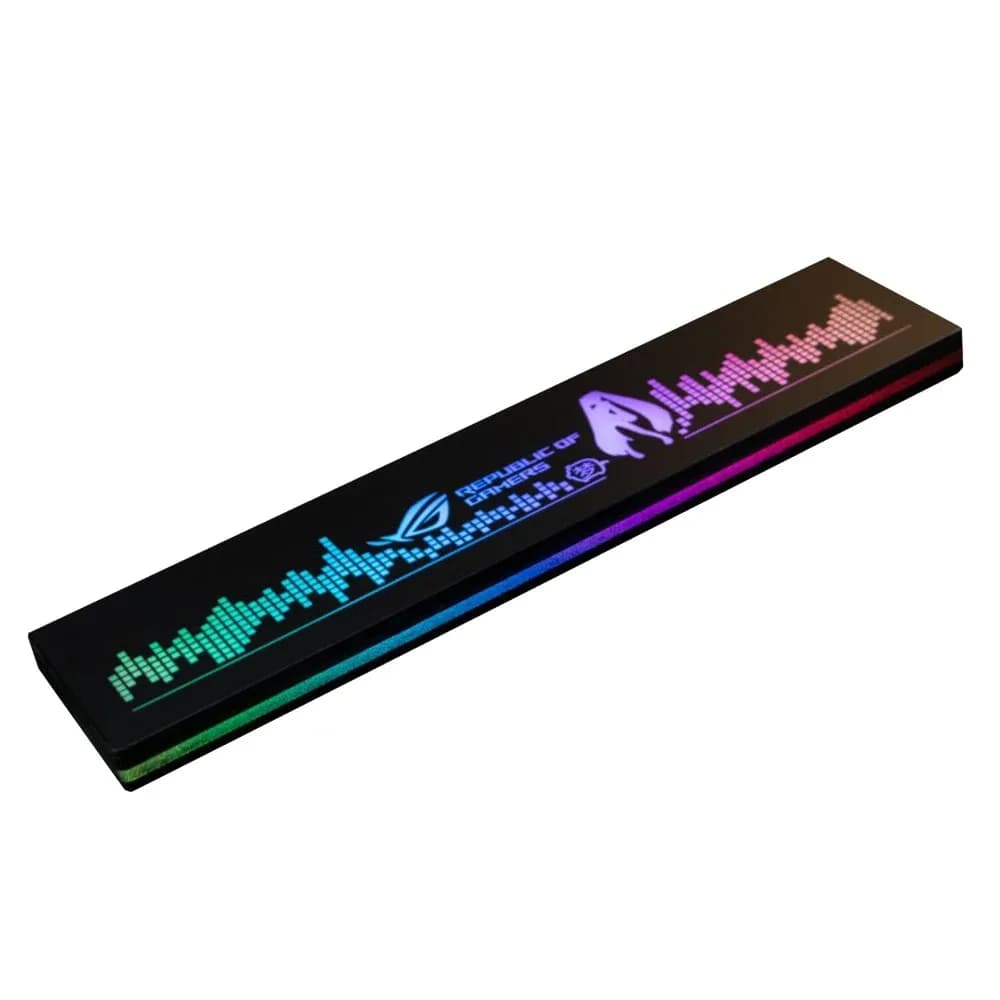 Poggiapolsi in acrilico RGB personalizzato per tastiera meccanica Vassoio 60 87 104 K95 Wooting Hand Pad Logo Supporto luminoso fai da te