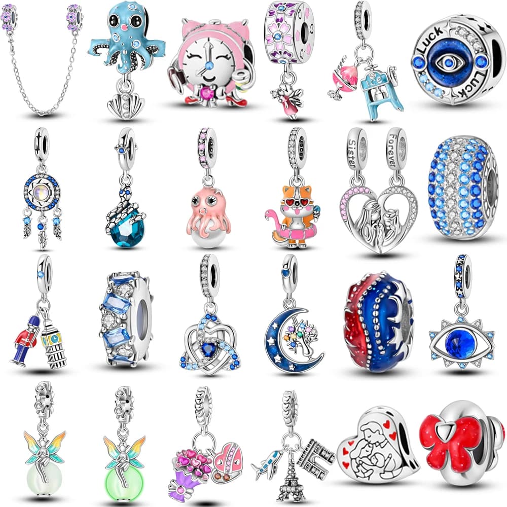 New Charms Silver Plated Dream Catcher Arc de Triomphe Fit Original Beads Pendent Dangle Bracelet DIY For Women Making