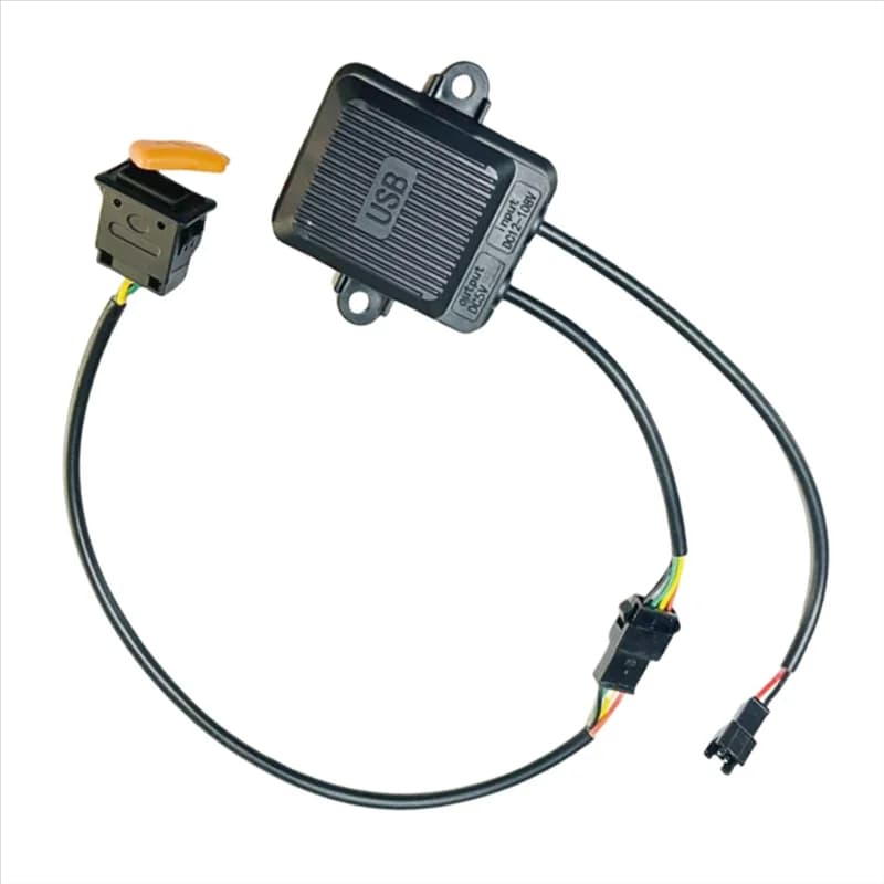 Caricatore USB per veicoli elettrici ABSQ Testa caricatore a quattro fili Numero medio per telefono cellulare