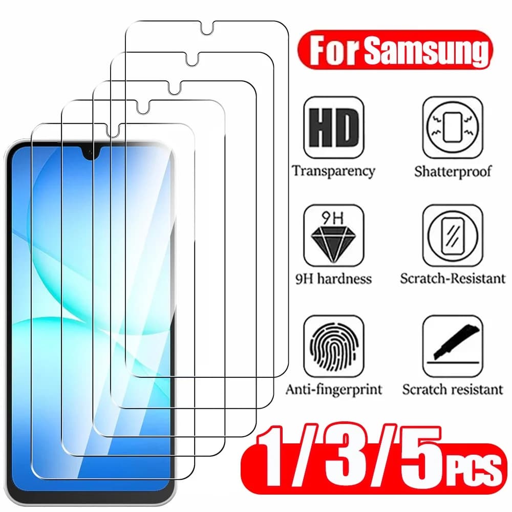 1~5 pezzi Proteggi schermo HD per Samsung Galaxy A57 A37 A17 A27 A16 A15 A25 A24 A56 A36 A55 A54 A53 A52 A52S A51 vetro temperato Samsung A57 A37 A17 A16