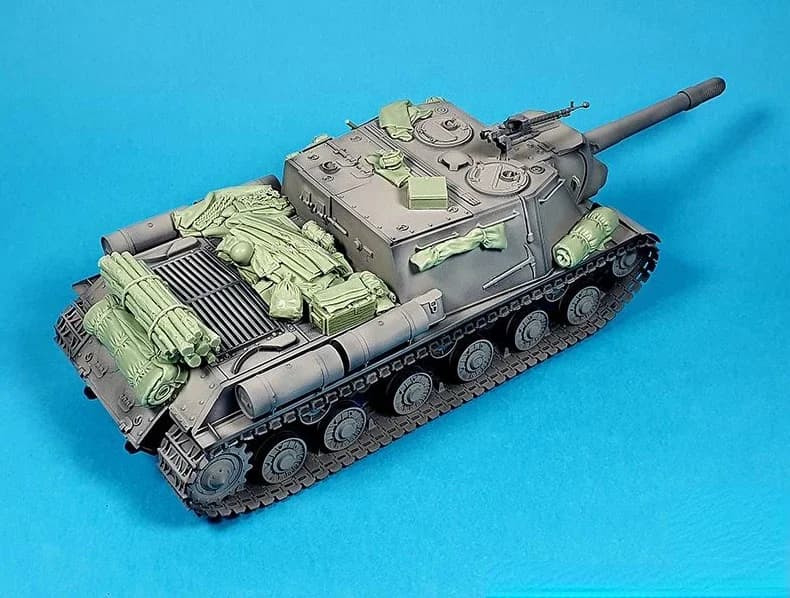 Kit modello avvolto in resina per serbatoio in scala 1/35 set di accessori ISU-152 non assemblato e non verniciato spedizione gratuita