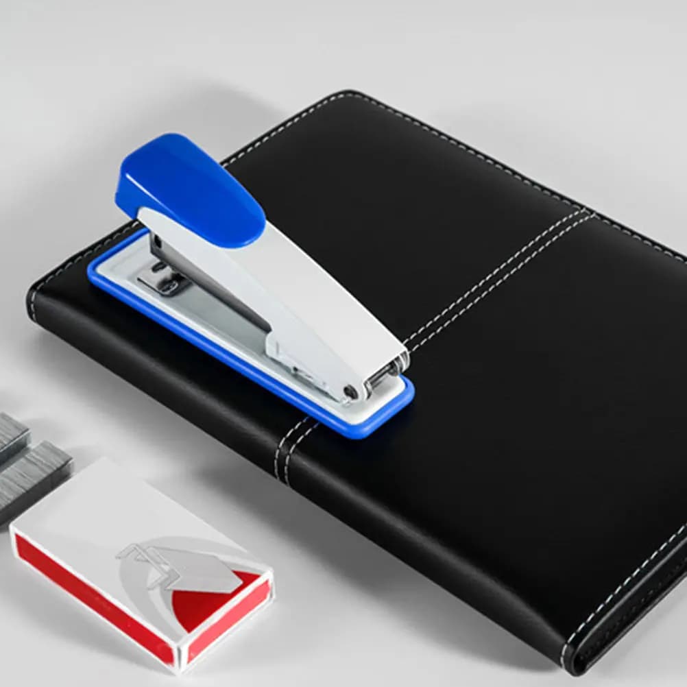2 Pezzi Graffette Metalliche Standard 24/6, Graffette Medie per Ufficio, Strumento di Graffettatura da Scrivania, Leggero e Portatile, Ausilio per Rilegatura Libri