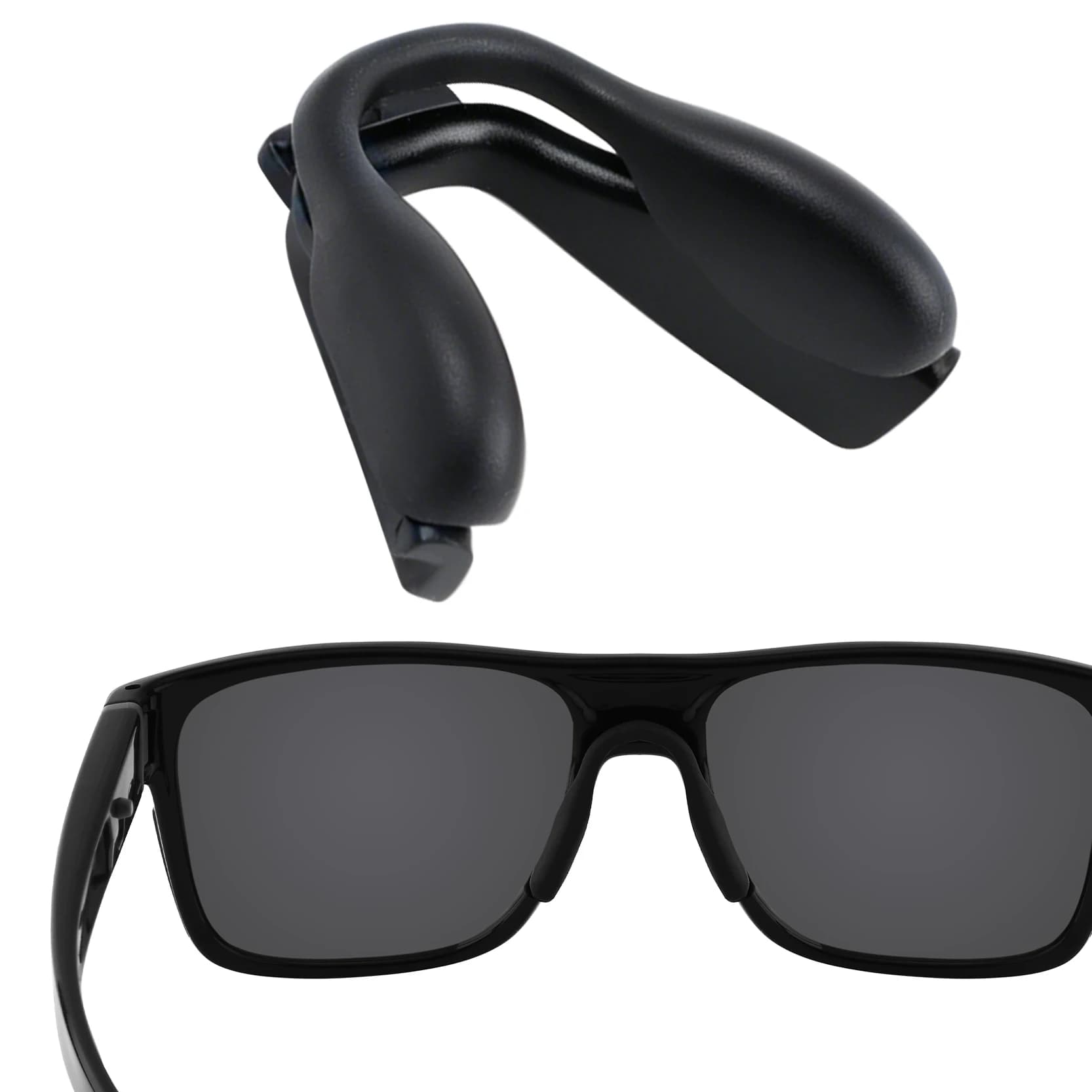 SunglassDoctor Silicone Replacement Large Nose Pads with Black Base for Oakley Crossrange OO9361 Sunglasses