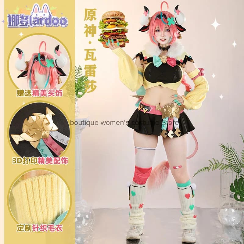 Costume Cosplay Nado Genshin Impact, Set Valeris Renata per Cosplay di Giochi e Anime, Halloween G5619