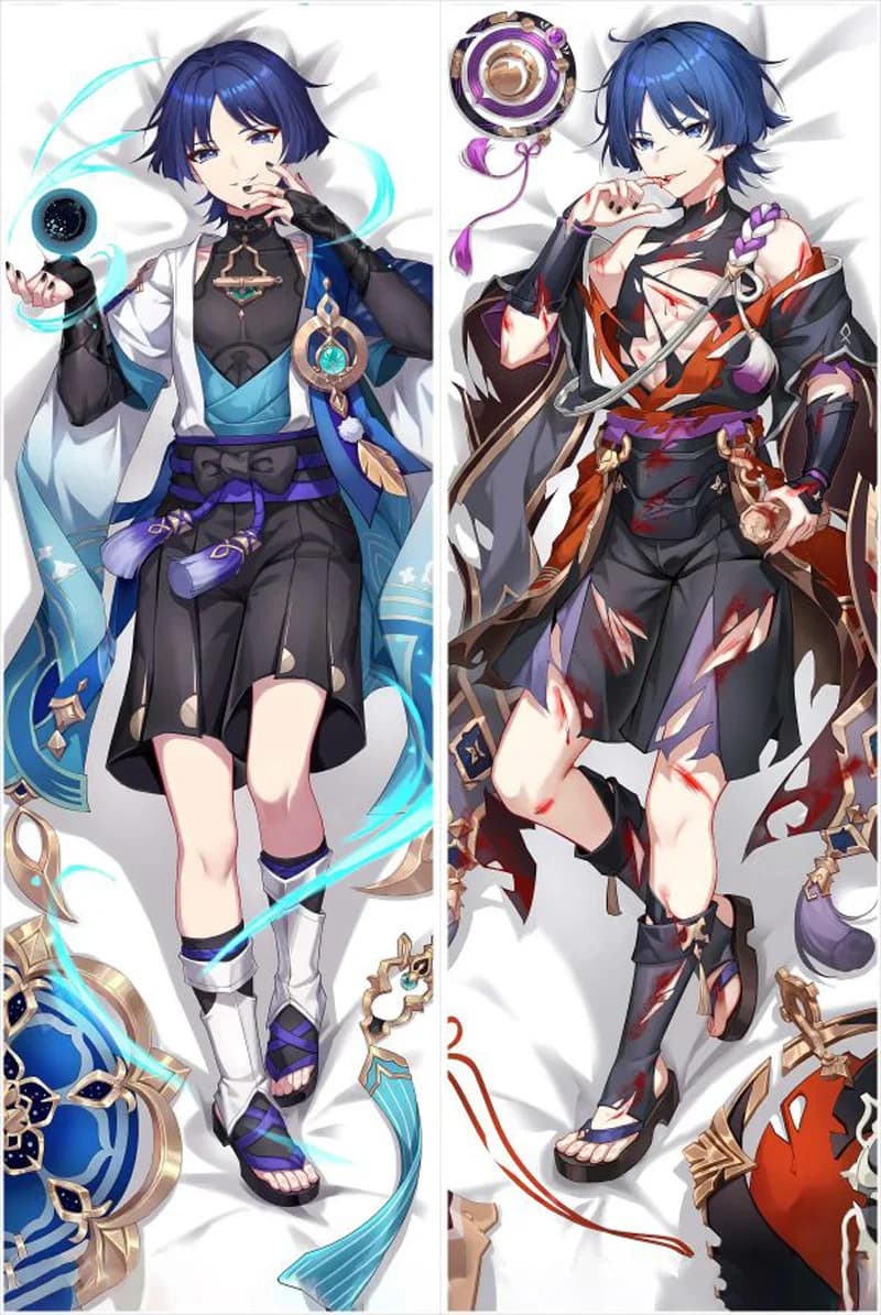 Genshin Impact Scaramouche Dakimakura federa Peachskin biancheria da letto giapponese che abbraccia federa per cuscino Otaku fodera per cuscino Dropship