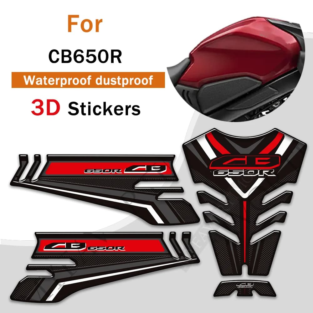 Kit adesivi moto per Honda CB650R CB 650 CB650 R Decalcomanie protettive per serbatoio ginocchio olio combustibile