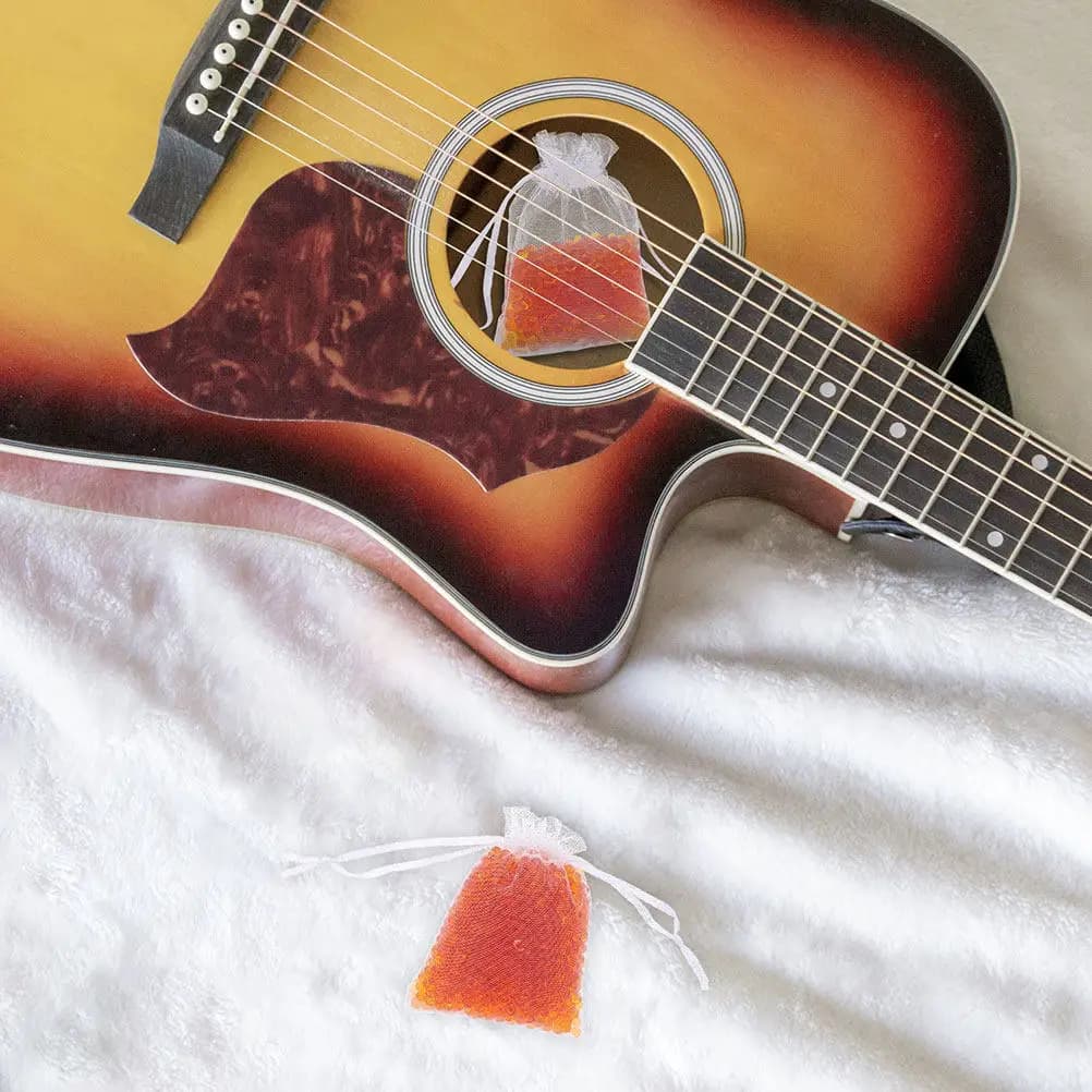 8 Pezzi Deumidificatori Riutilizzabili per Chitarra, Pianoforte e Violino, da Arancione a Verde, ad Alto Assorbimento, Accessori per la Cura degli Strumenti