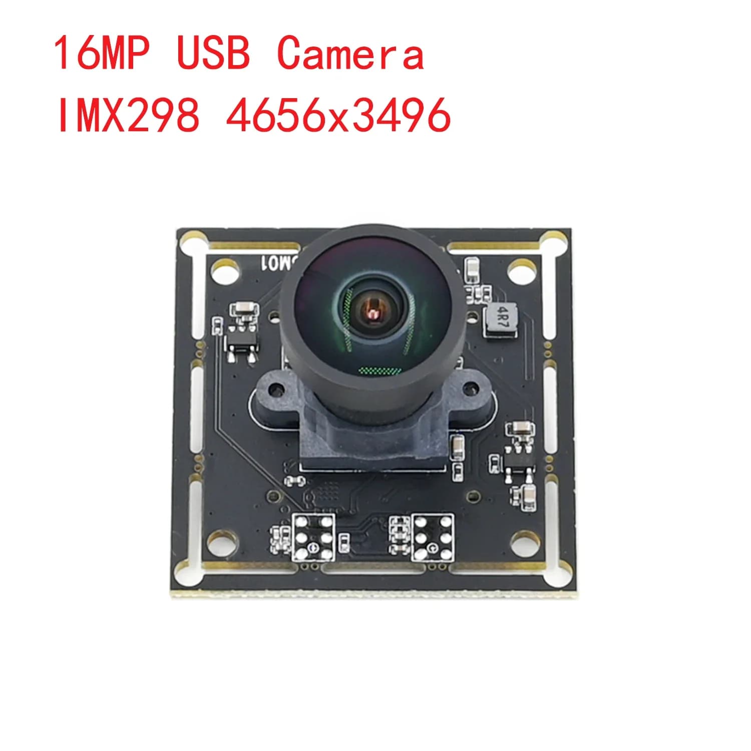 16 MP HD camera module, IMX298 USB webcam, 4656X3496 10 FPS, scanning high-shot documents, UVC OTG for Windows Andriod Raspberry Pie