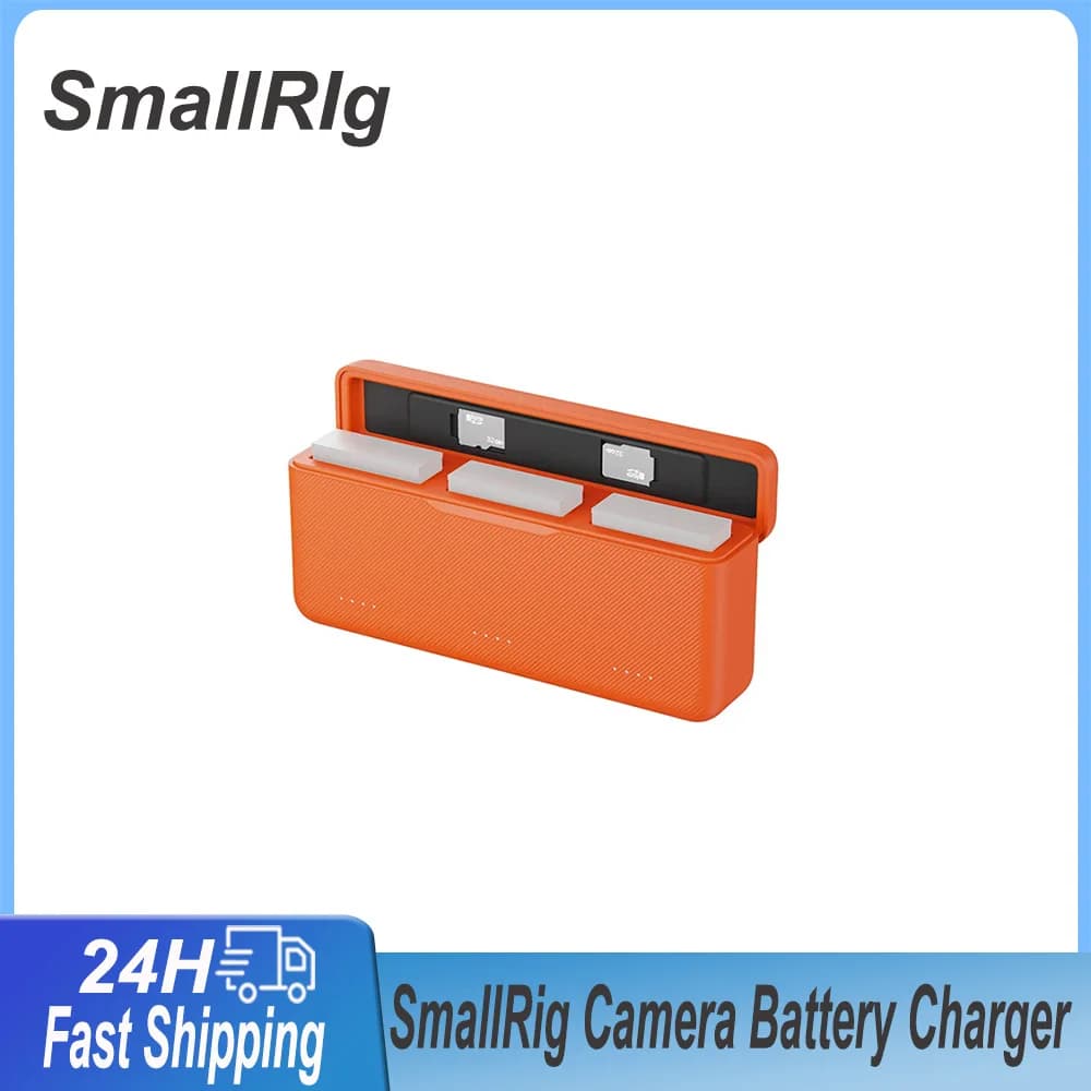Caricabatterie per Fotocamera SmallRig Compatibile con D Action 6/5 Pro/4/3, Custodia Tascabile Perfetta per Viaggi e Uso Quotidiano 5922