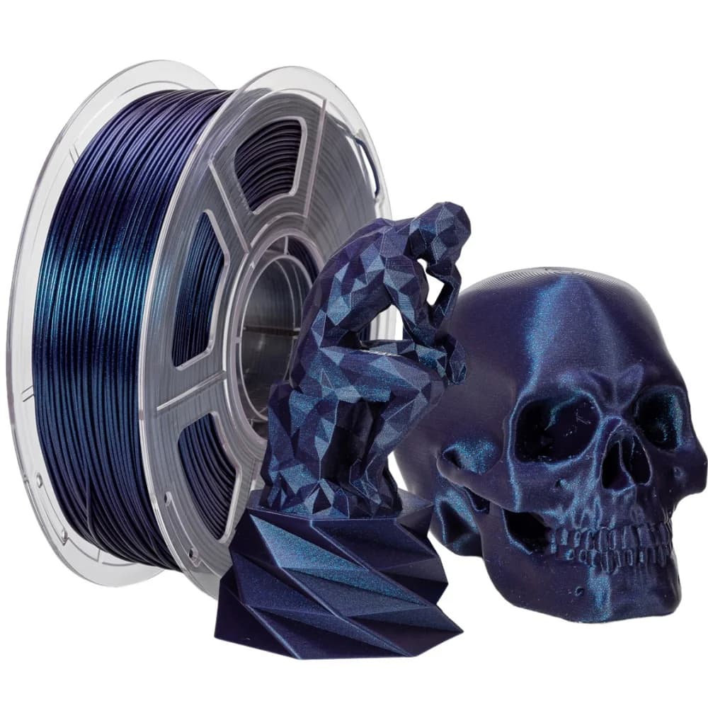 Filamento per Stampante 3D PLA Glitterato 1.75mm 1kg 500g 250g, Materiale per Stampa 3D PLA Magico, Filamento per Sublimazione Oro Verde