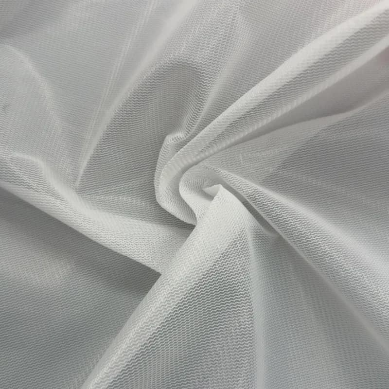 1 Meter White Wave Pattern Mesh Fabric Laundry Bag Polyester Breathable Durable Window Screen Filter Pocket DIY Craft Material