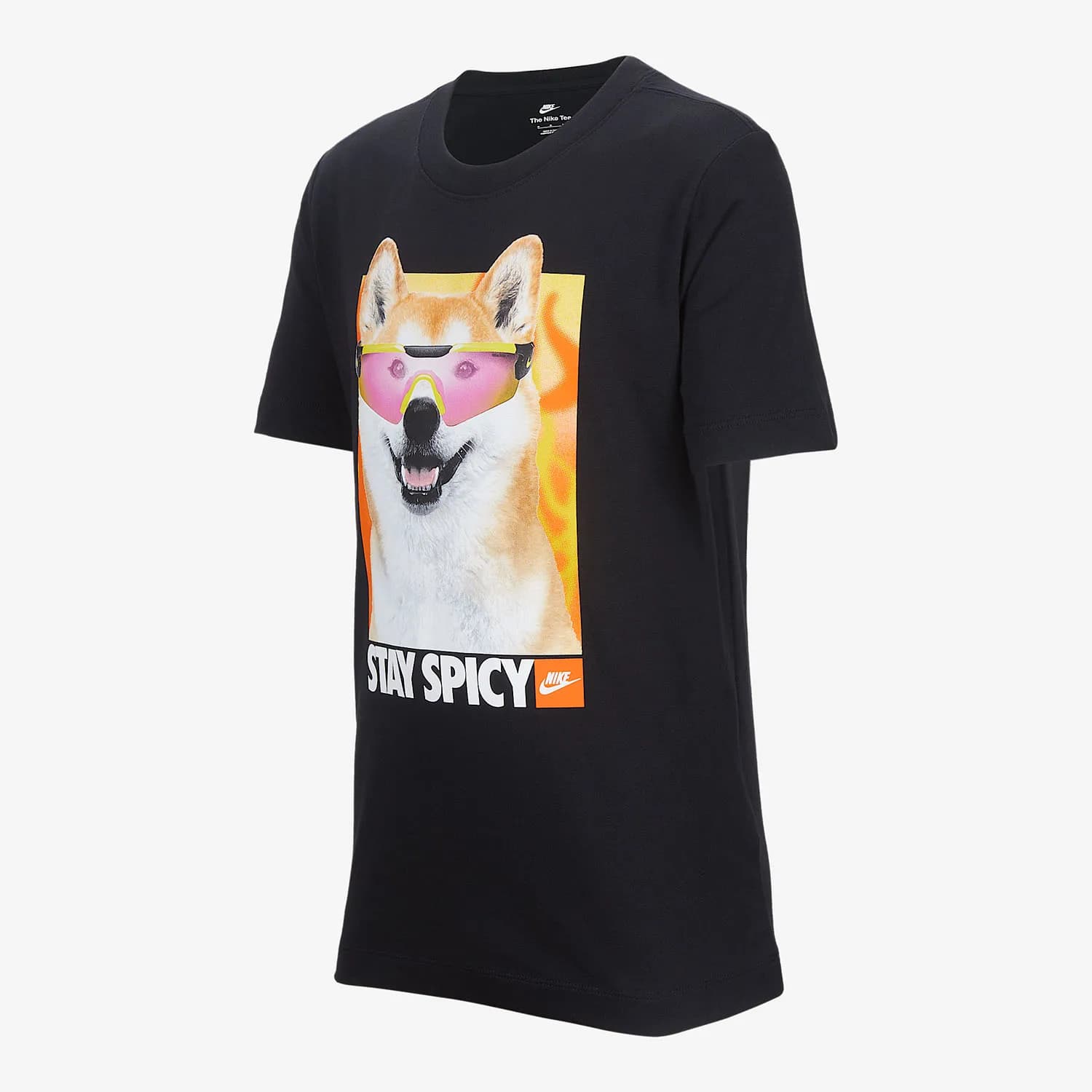Nike genuine Sportswear big children's pattern small dog breathable short sleeved shirt HV5206-010