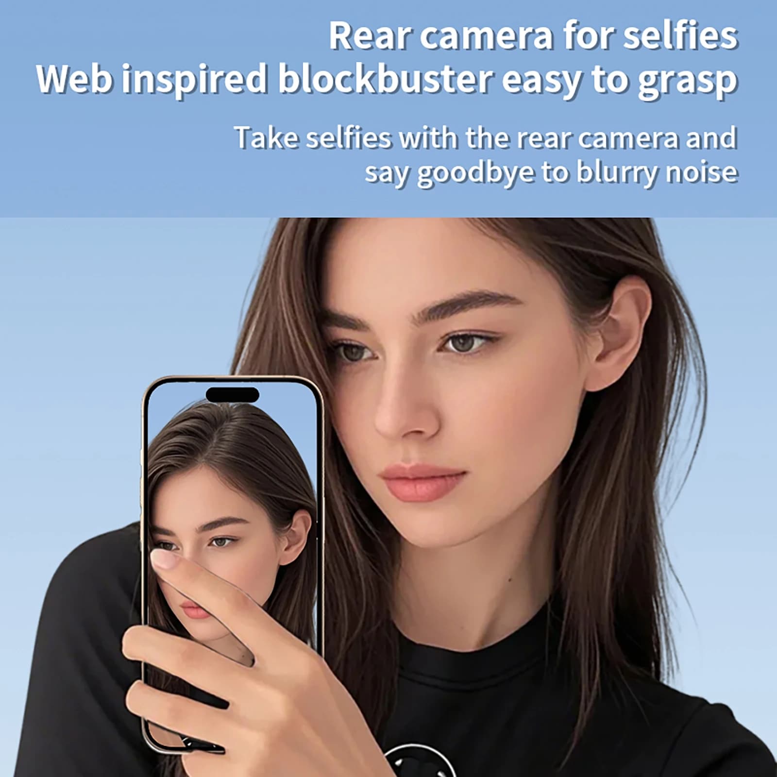 X40L Proiettore per schermo selfie wireless per telefono cellulare Telefono magnetico Vlog Streaming live Schermo per monitor selfie per fotocamera posteriore del telefono