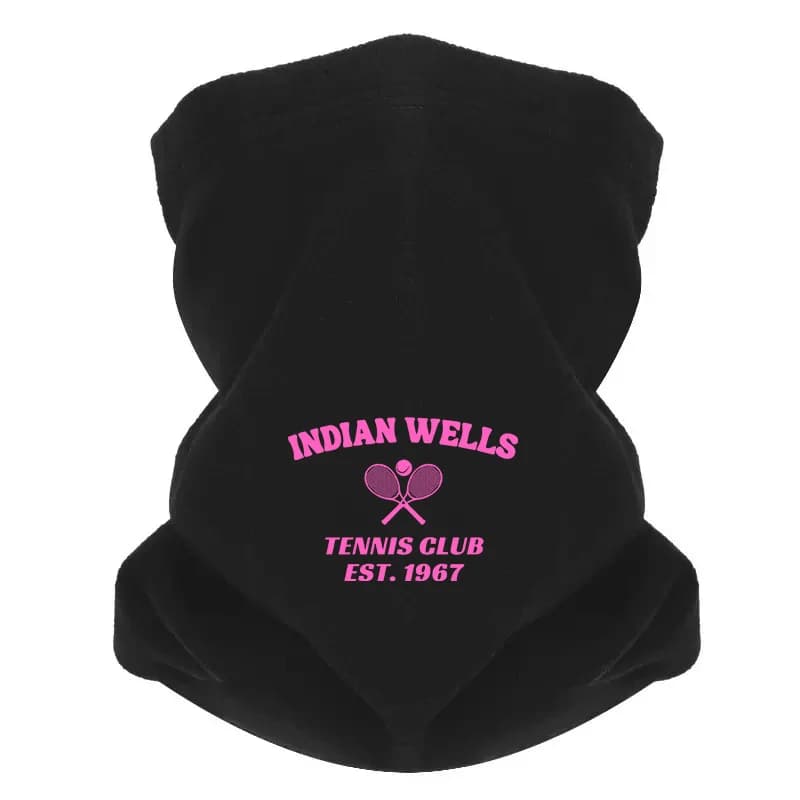 Racchette da tennis palla Indian Wells club Uomo Sciarpa da esterno Maschera Ghetta per il collo Cappello Berretto da donna Copricapo Antivento Mantieni caldo l'inverno Multi
