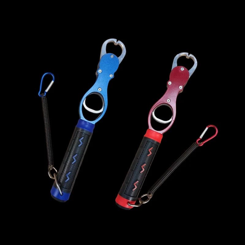 Pinza per gancio da pesca portatile in lega di alluminio con bilancia Accessori per la pesca Pinza per labbra da pesca Pinza per pesce Impugnatura per mano