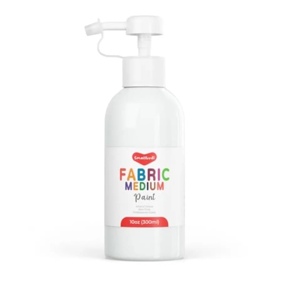 Professional Effects Fabric Medium, 10 oz Bottle with Pump, Fluid Acrylic Medium for Fabric Painting, Improves Paint Adhesion a