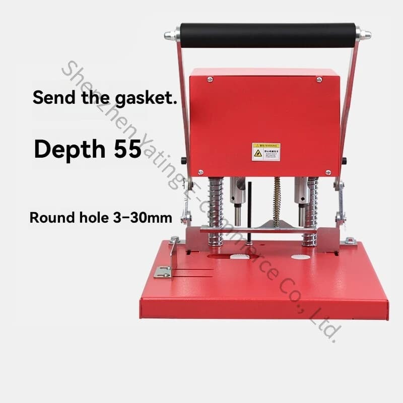 T88A Double Hole Electric Punching Machine Plastic Bag Fabric Ventilation Hole Self-sealing Bag, Foam Punching Machine