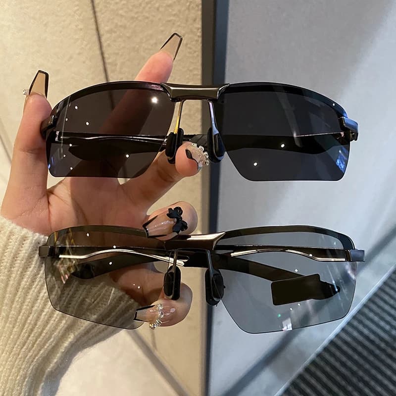 Occhiali da sole da uomo fotocromatici da uomo che guidano occhiali da sole polarizzati uomo sport all'aria aperta ciclismo occhiali per la visione notturna occhiali UV400