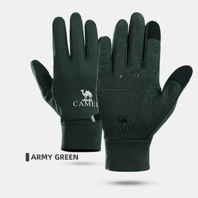 GOLDEN CAMEL Cycling Gloves Touchscreen Winter Gloves Hot Thermal Gloves with fingers whole for men Bike Mountaineering