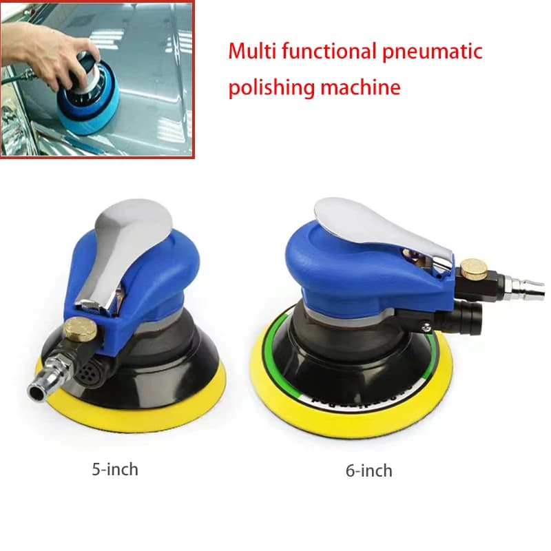 Levigatrice orbitale pneumatica da 5 pollici/6 pollici smerigliatrice pneumatica lucidatrice per ceretta per carrozzeria per mobili rettifica di legno in metallo