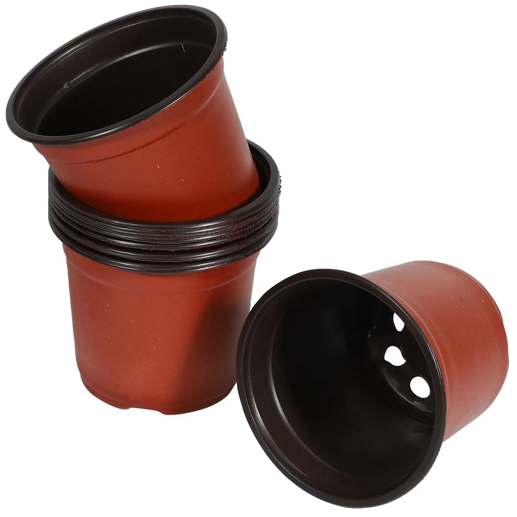 BAAE 300 Pieces Plastic Vase 4,72 Pollyci per Semina Fiori, Contenitori per Piante, Vasi per Semina Semi