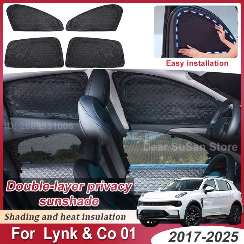 Parasole a Doppio Strato per Lynk Co 01, Accessori per Carrozzeria 2017~2025, Protezione Solare per Finestrini Auto, Visiera Parasole per Parabrezza