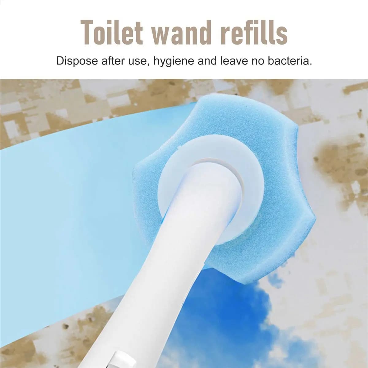 (ABLP) Sistema di Pulizia WC Usa e Getta, Ricariche Flushable Fresh Brush - 60 Ricariche
