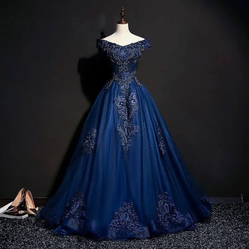 Tulle Puffy Skirt One Shoulder Women's Dress Solo Performance Wedding Dress Cross-Border Custom-Made Gown