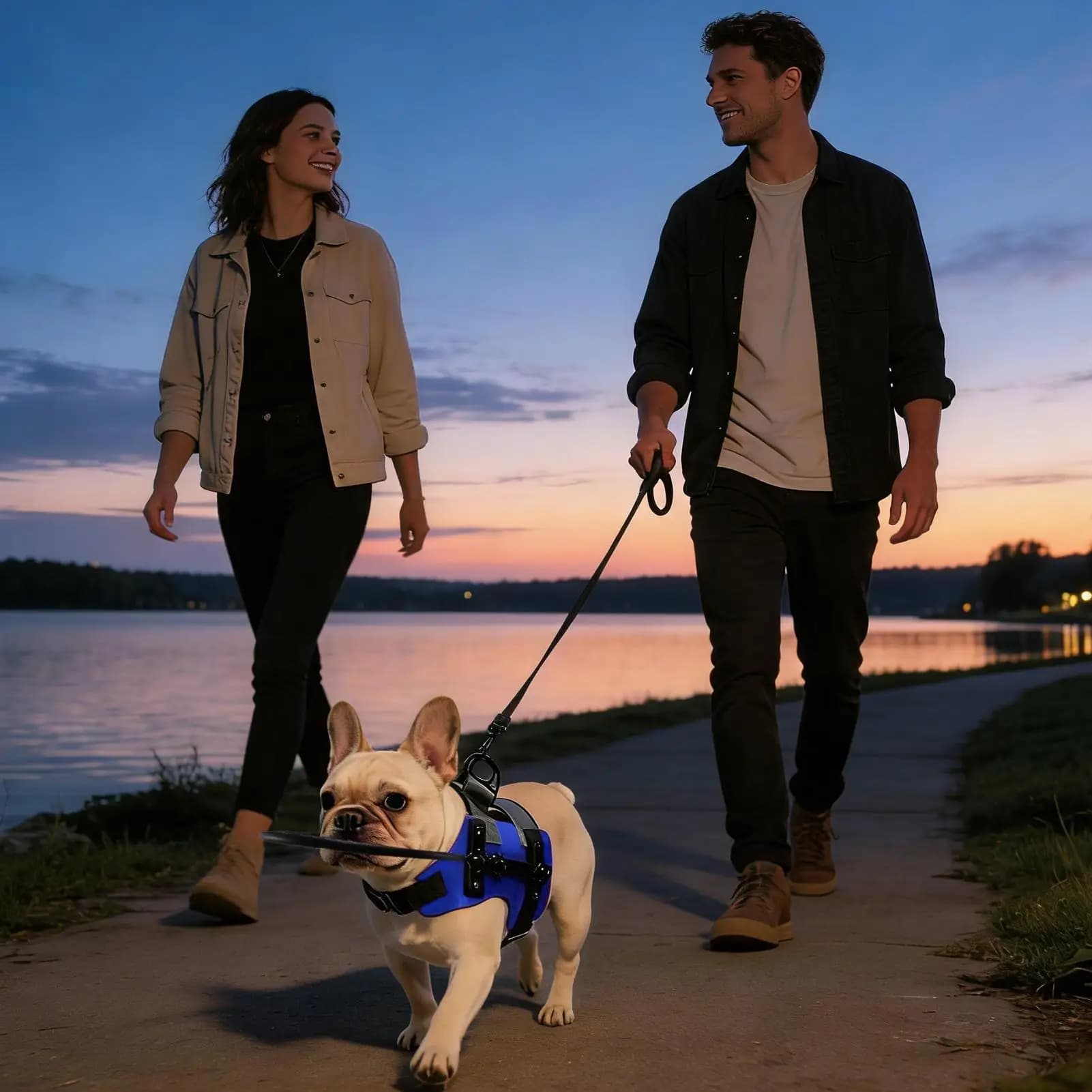 Collare di Navigazione per Cani Ciechi con Strisce Riflettenti - Collare Guida Morbido per Cani Ipovedenti per Passeggiate e Viaggi