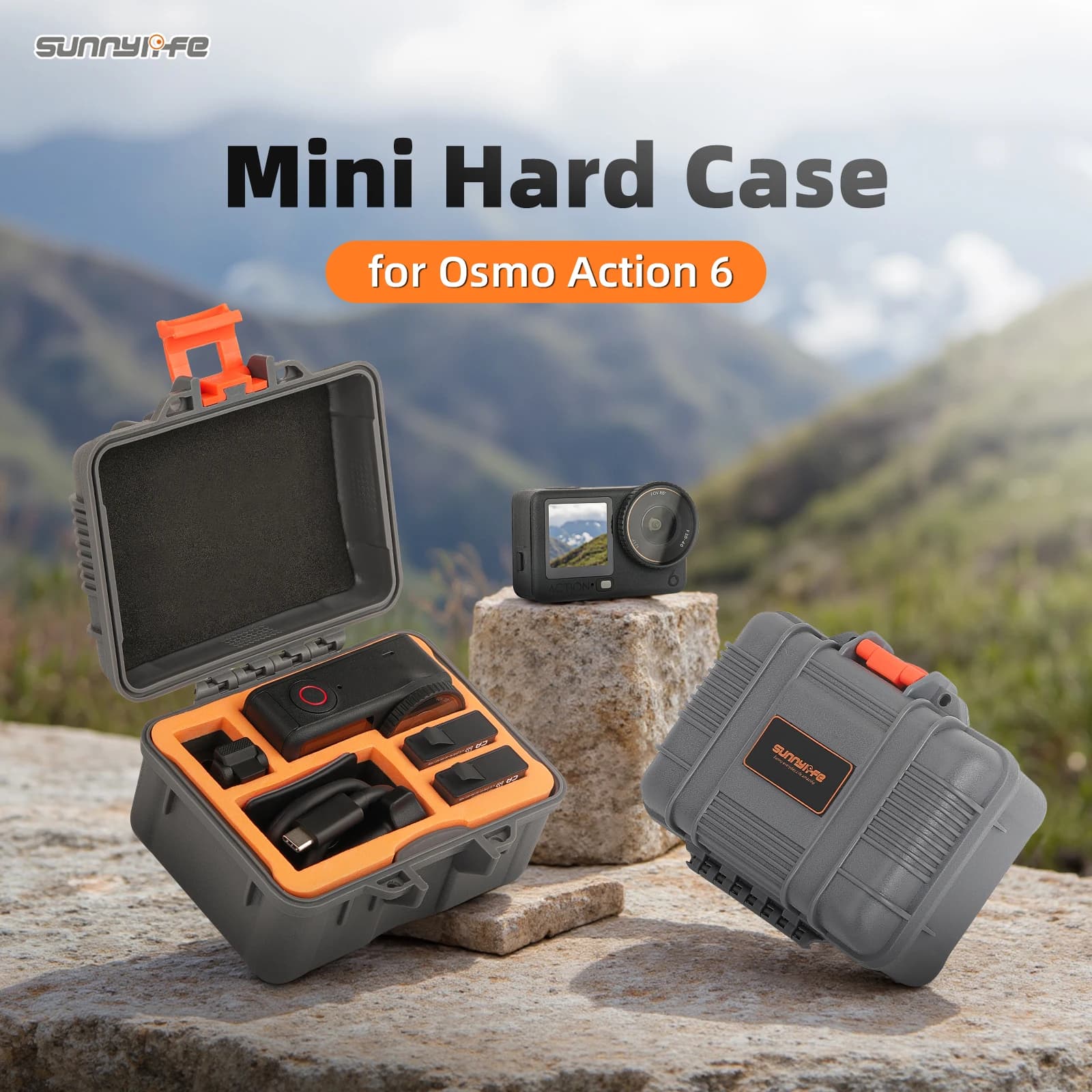 Mini Case for DJI Osmo Action 6 Protective Waterproof Security Box Transport Case for Camera Accessories DJI Action 6