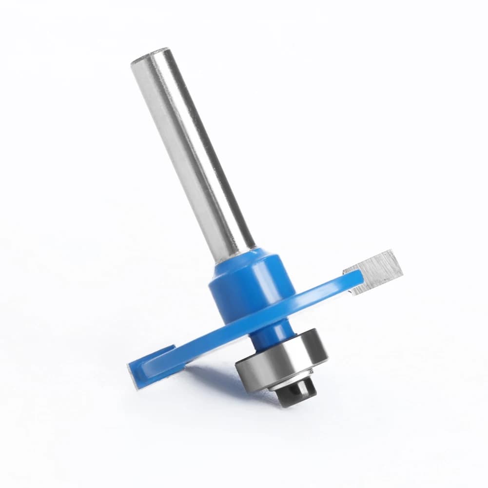 1pc 6.35mm Shank T-Sloting Router Bit Biscuit Jointing Slotting Wood Milling Cutter For Solid Wood Particle Board Cutting Tools