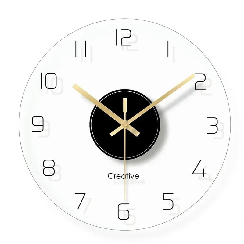 Nordic Wall Clocks Modern Movement Transparent Silent Clocks Wall Quartz Elegant Clocks Modern Watches Home Decoration HQ442