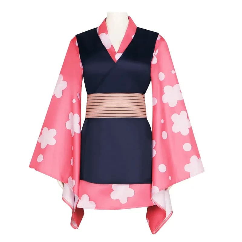 Costume da Cosplay Anime, Set Uniforme per Feste, Kimono Anime con Maschera Completa, Abbigliamento per Halloween e Carnevale per Donne