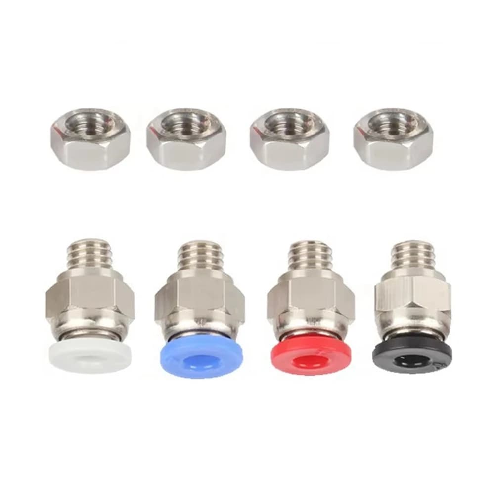 YSS-4 X 2.5Mm Dry Box Fai-da-te Tube for PLA Filament - PC4-M6 Pneumatic Connector with Nut for 3D Printer Parts, Filament Dryer Box