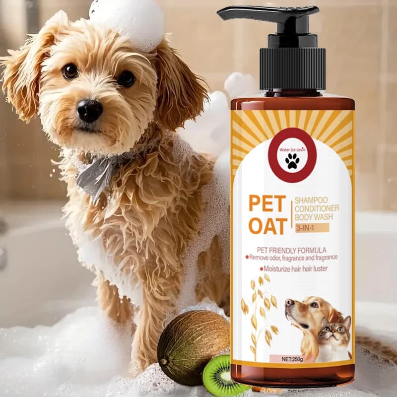 Shampoo per animali domestici da 250 g; Pulisce i peli degli animali domestici, rimuove gli odori, rende i capelli lisci e non secchezza, ha una fragranza duratura, uno shampoo speciale per animali domestici, il bagno, adatto per cani e gatti