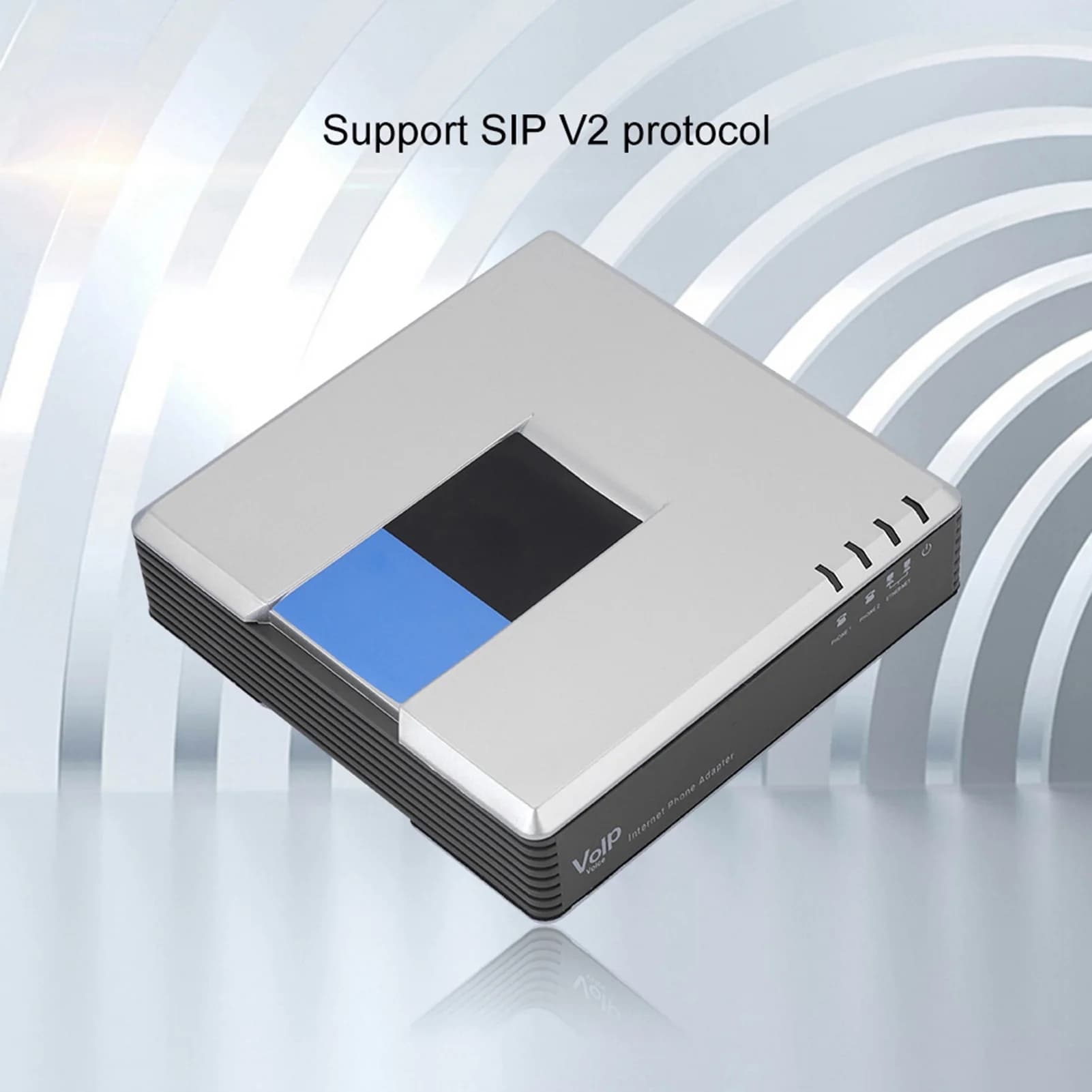 2-door Gateway SIP Adapter for phone Internet Gateway VoIP Adapter for phone 2-door Internet Cable SIP RJ45 for Linkys PAP2T