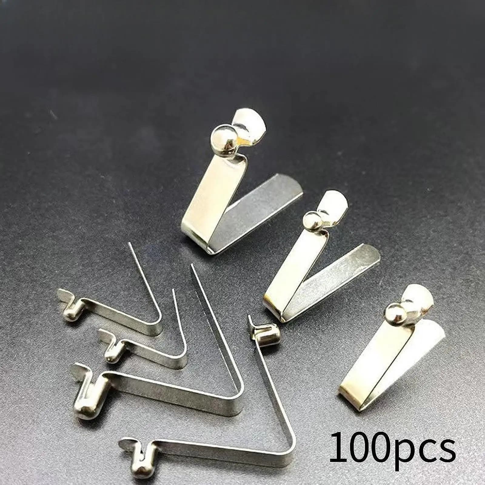 100 pezzi clip a scatto a molla per pagaia per kayak clip per asta per tubo di bloccaggio clip per pulsante di ricambio in acciaio 6mm x 10mm per ombrellone tenda esterna