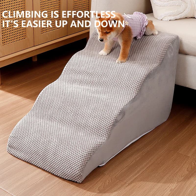 Gradini per cani per cuccioli, rampa per scale per cani opzionale multilivello per letto, gradini antiscivolo per animali domestici, scala per divano letto sfoderabile e lavabile
