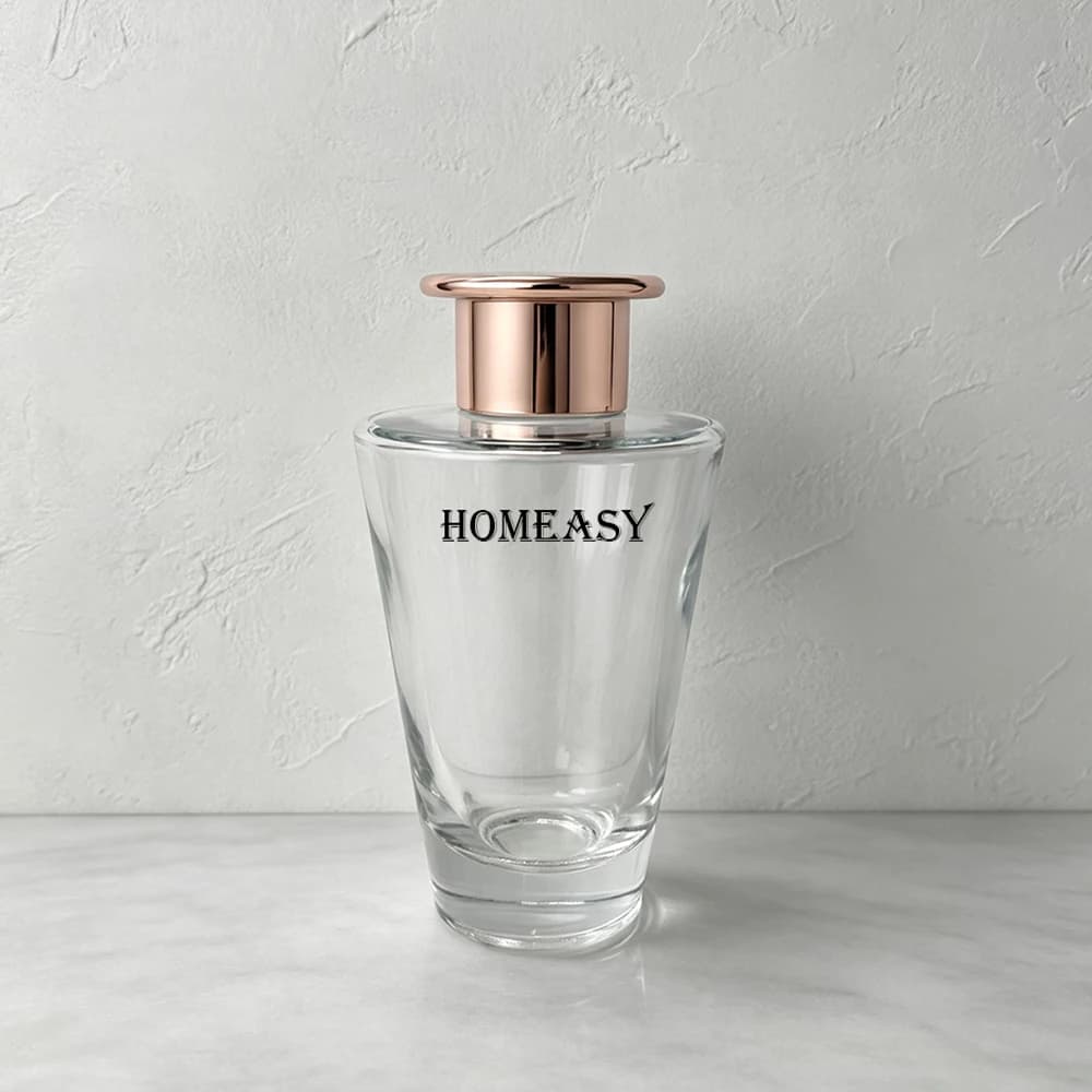 200ml Reed Diffuser Glass Bottle With Lid Empty Aroma Essential Oil Container Flameless Home Fragrance Decor Accessories