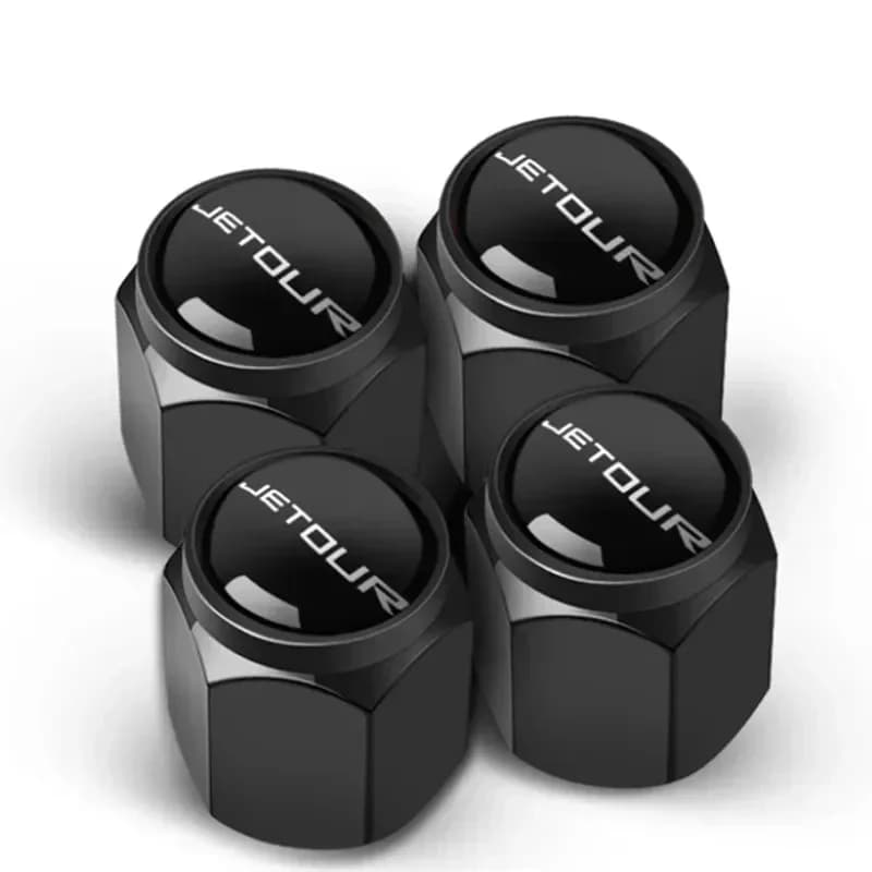 Per Jetour X70 X90 Plus Coupe X95 X70S EV Nucleo di rame Auto Ruota Pneumatico Valvola dell'aria Tappi Copertura dello stelo con il logo del marchio Auto Accessorier