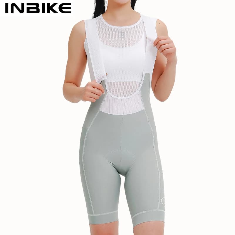 INBIKE New Pro Pantaloncini da ciclismo da donna Pantaloncini da bici estivi a vita alta Pantaloncini da bicicletta Abbigliamento da ciclismo MTB ammortizzante