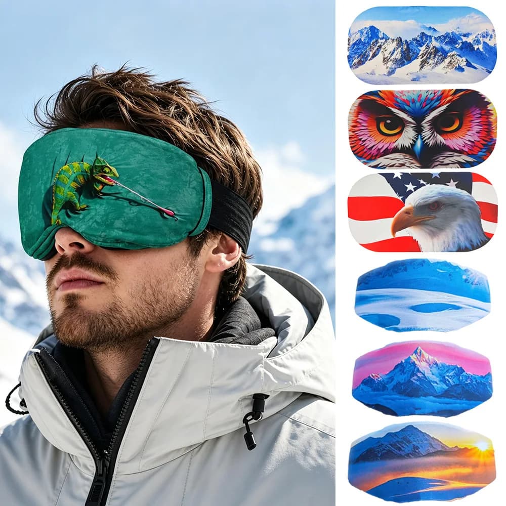 Flexible Elastic Ski Goggle Protective Sleeve, Male Female Snowboard Fans, Ski Snowboarding Wipe Lens Reduce Surface Abrasion