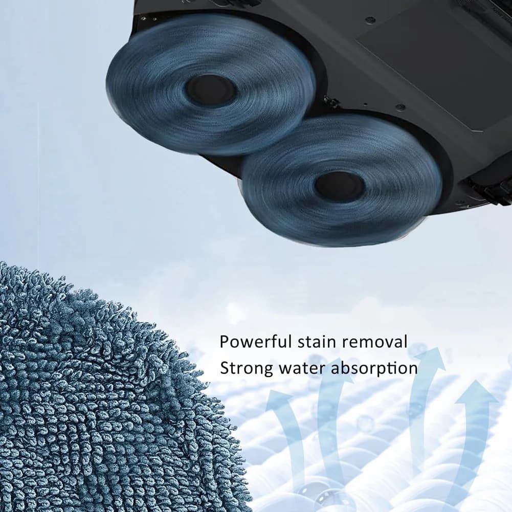 ABLQ Confezione da 12 accessori di ricambio per robot aspirapolvere, sacchetti per la polvere e panni per la pulizia per Eufy X10 Pro Omni