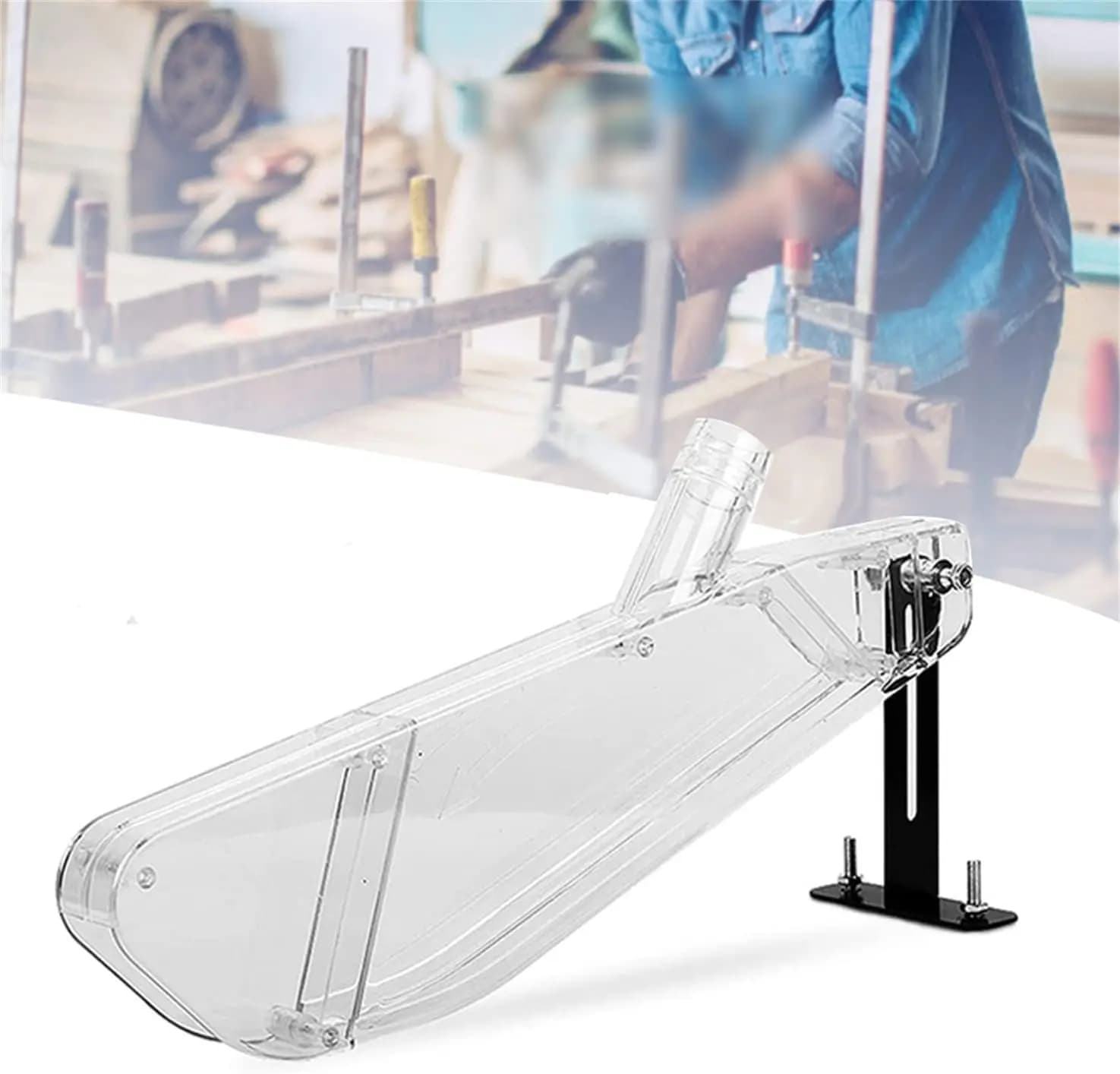 Woodworking Table Saw Protective Cover Transparent Dust Collection Guard for Electric Circular Saw Dustproof Clear Plastic Case