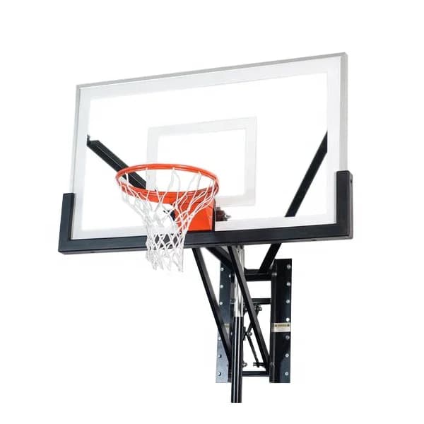 Outdoor adjustable glass basketball board 72x42 with circle