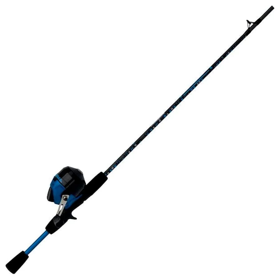 Combo Canna da Pesca Anfibia Spincast 5'6 Media con Mulinello Misura 10, Ideale per la Pesca in Acqua Dolce, Design Compatto per Principianti e